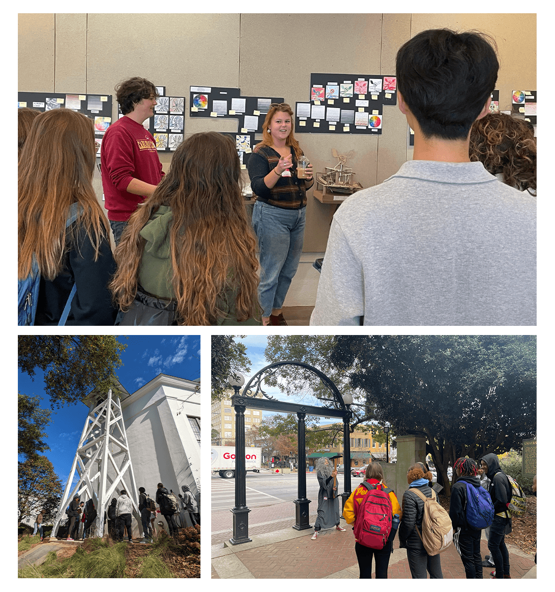 Experience UGA attendees explore the UGA campus