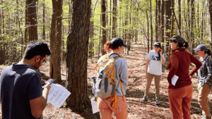 UGA CED students outside in Morgan County, Georgia.