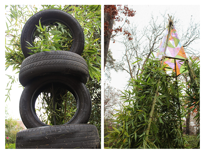 Sculptures in the Founders Memorial Garden