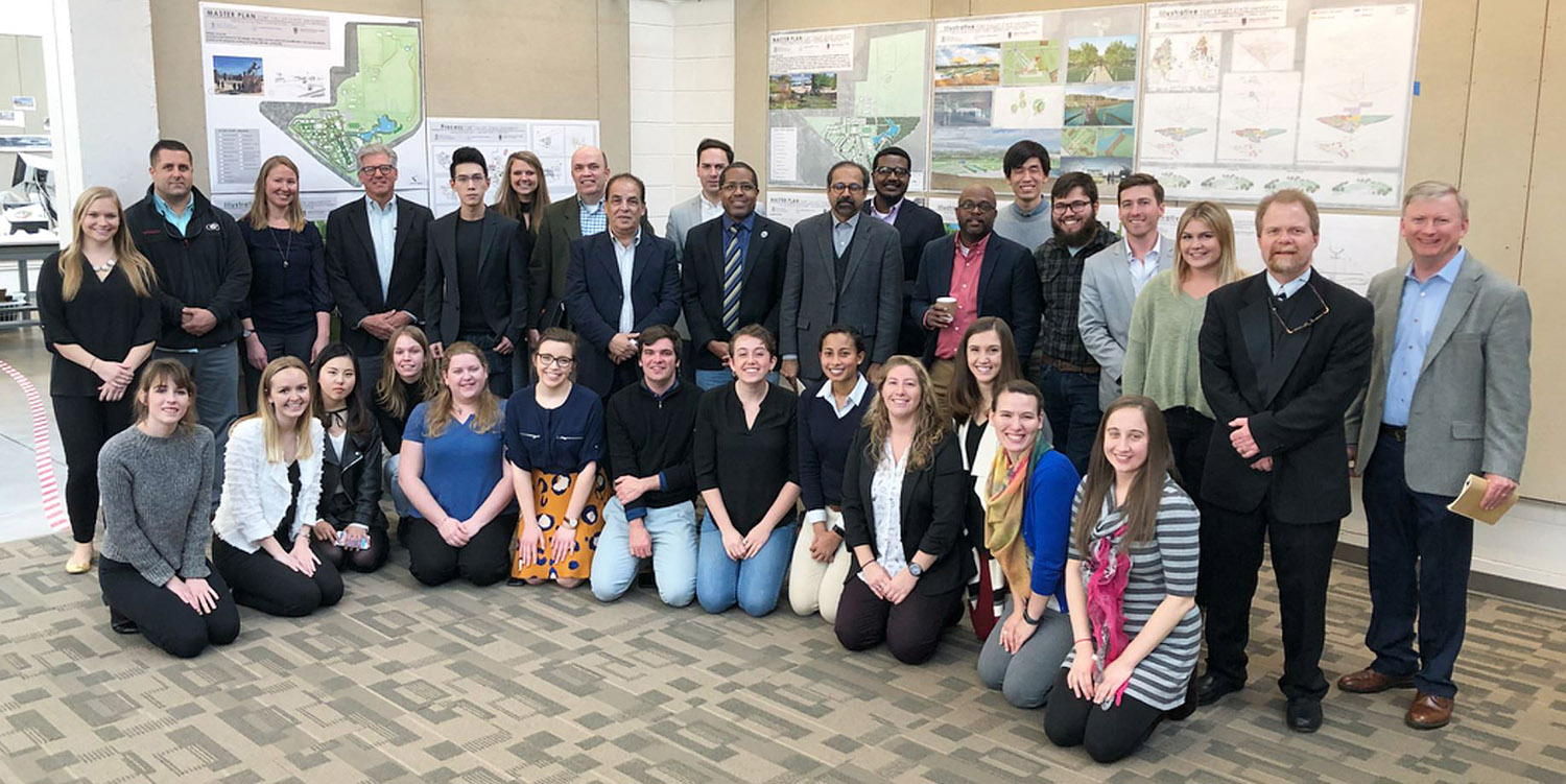 Group picture of students and admin from UGA and Fort Valley State University.