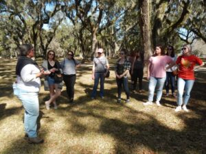 CED students at the Wormsloe State Historic Site in 2018.