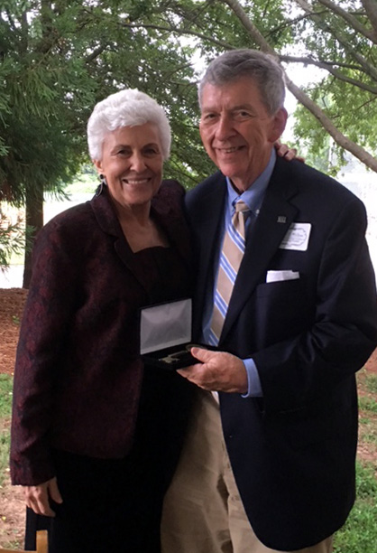 Professor John Waters and Mayor Nancy Denson