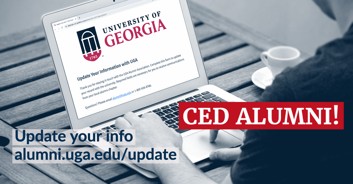 Update your alumni information at alumni.uga.edu/update
