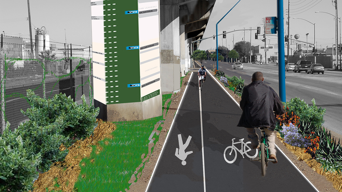 the after portion of the East Bay Greenway project in Oakland, CA