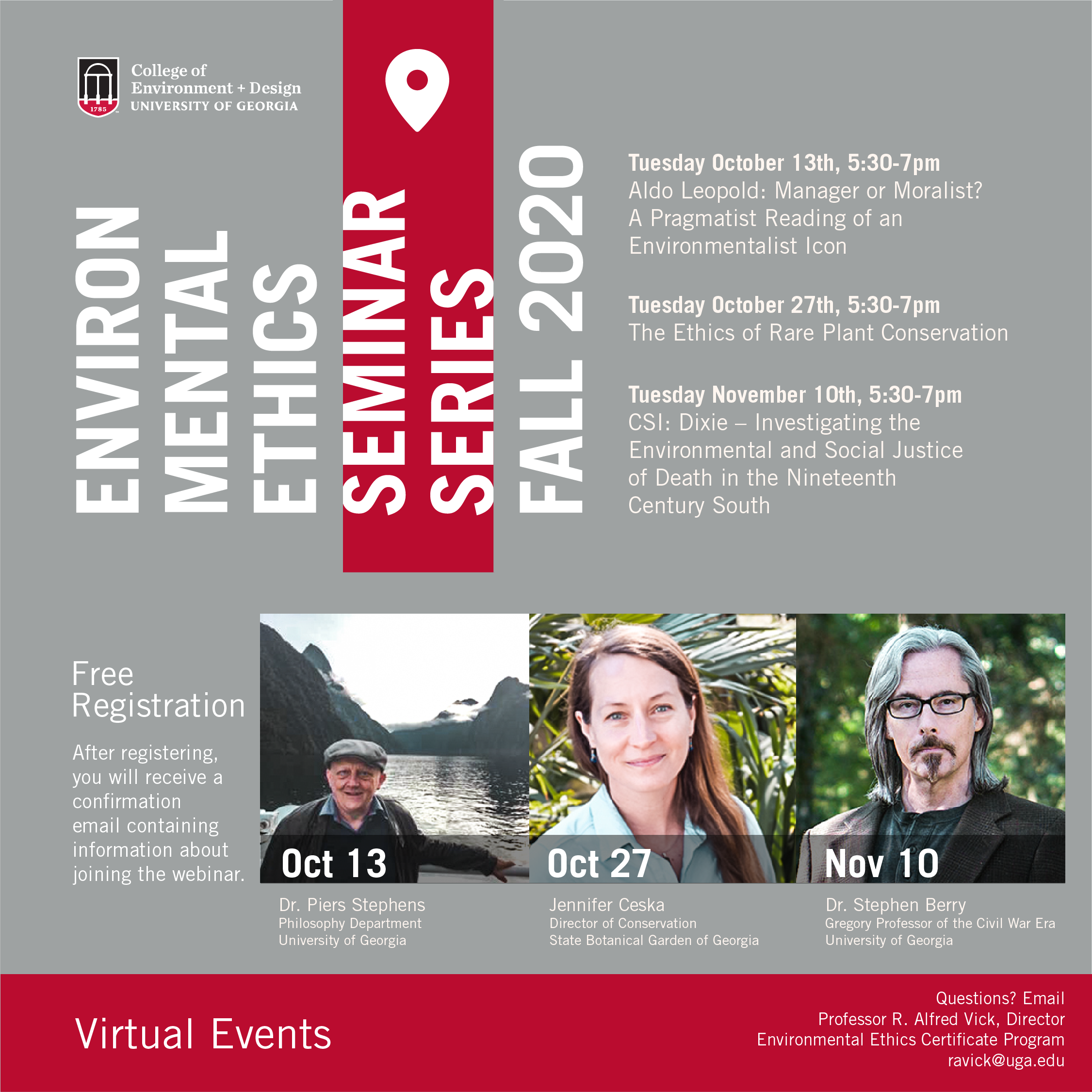 Environmental Ethics Fall 2020 Virtual Lectures