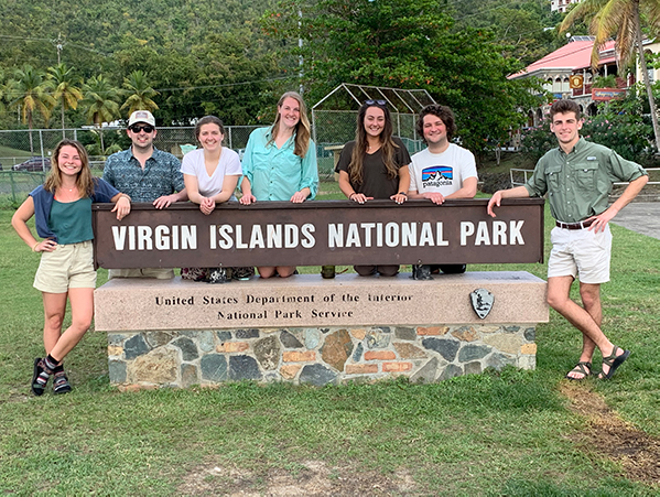 Group photo at the US Virgin Islands