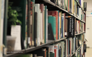 Books in the Owens Resource Library from the Jackson Street Building