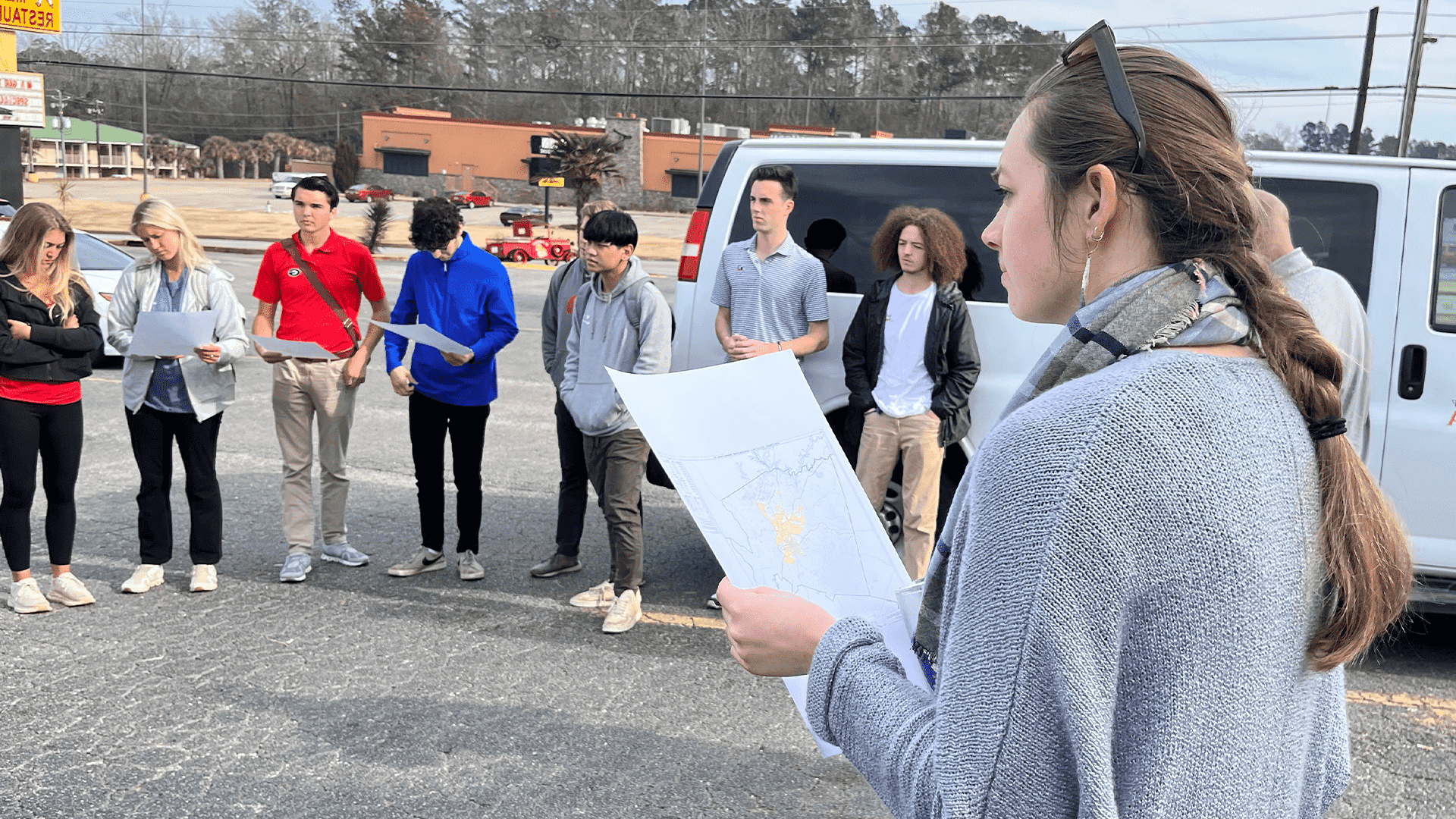 Group of Community Planning UGA students