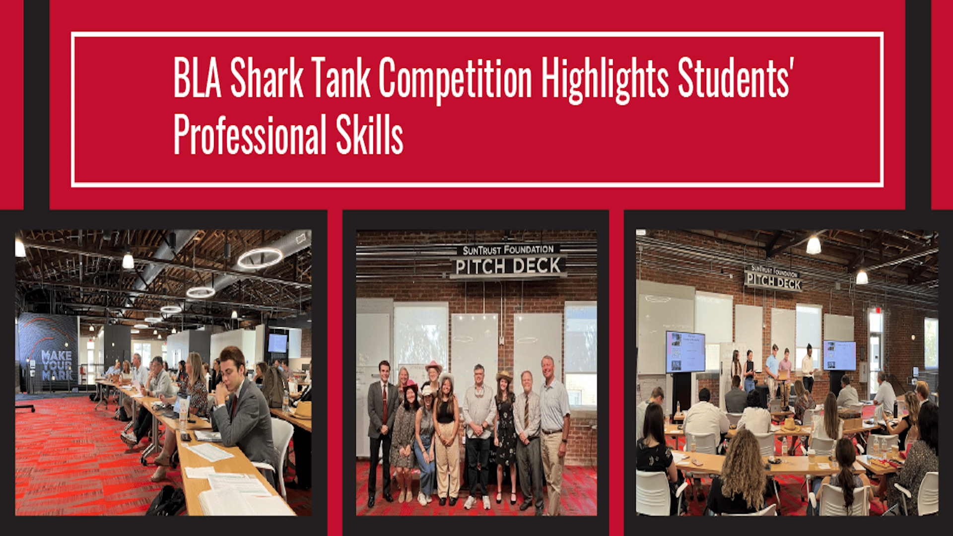 UGA CED BLA Shark Tank banner graphic