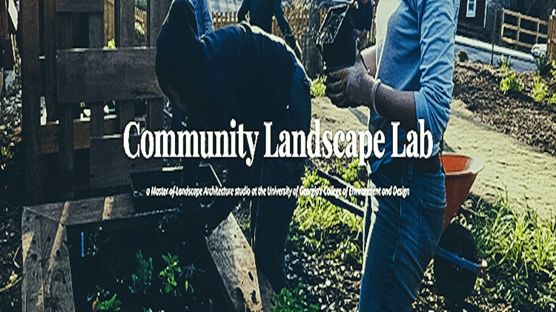 Community Landscape Lab banner graphic