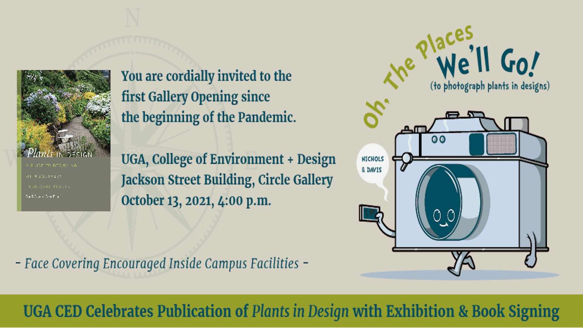 Banner graphic highlighting the Plants in Design event