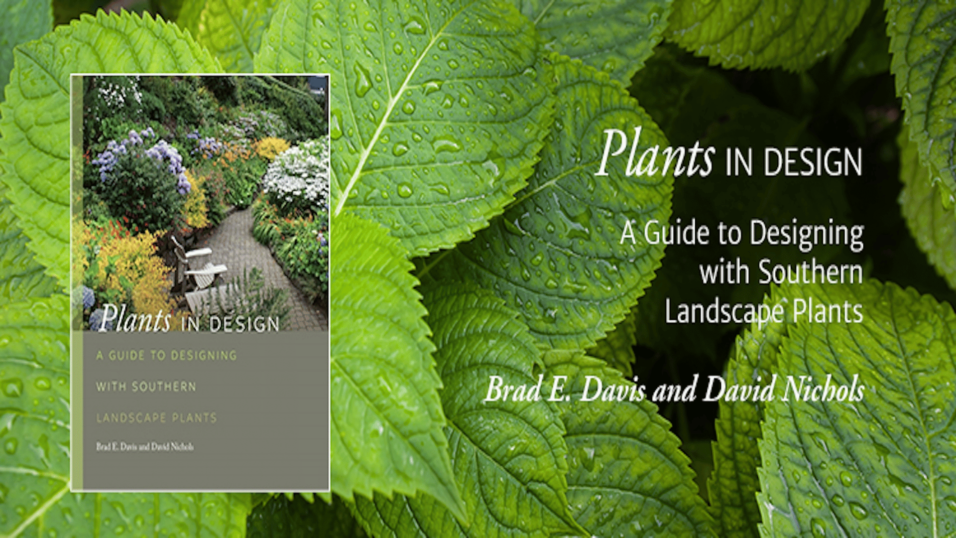 Banner graphic of Plants in Design book cover