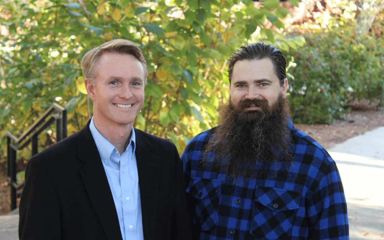 Portrait of Brad Davis and Matt Quirey.