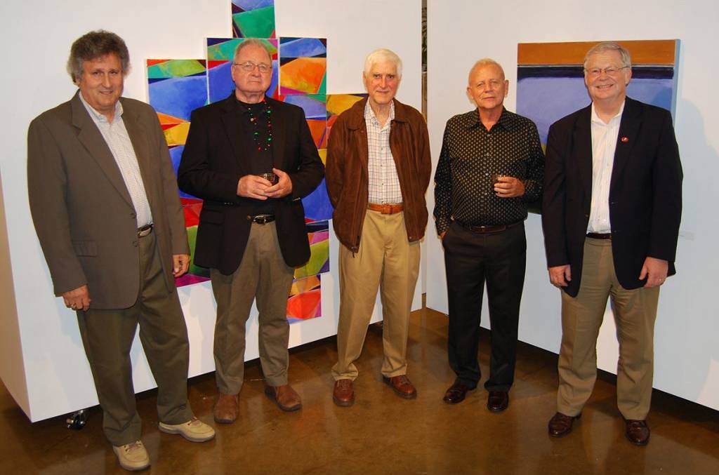 Five Deans of the UGA CED stand together for a group photo.