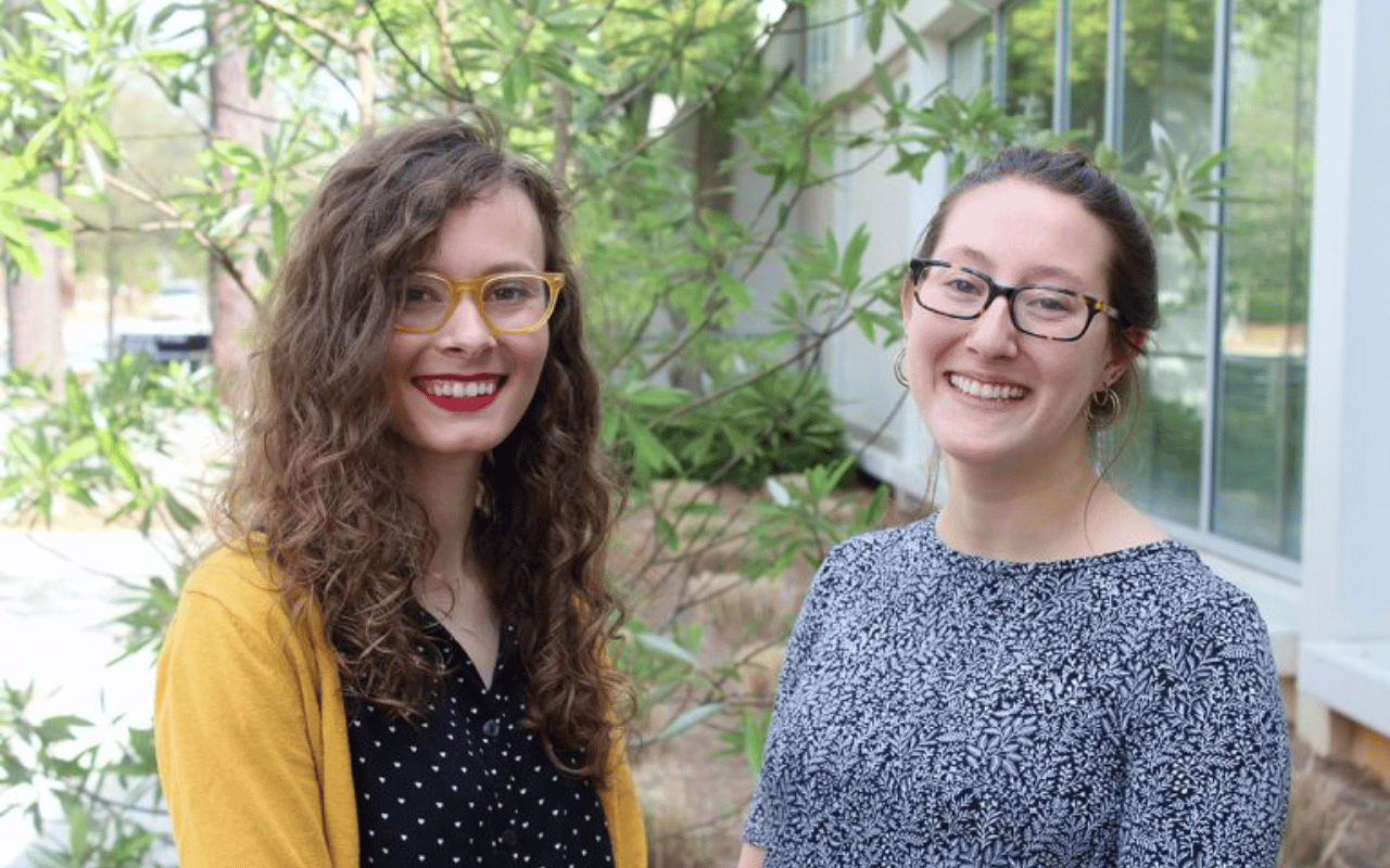 Portrait of Danielle Schwartz and Chloe Weigle.