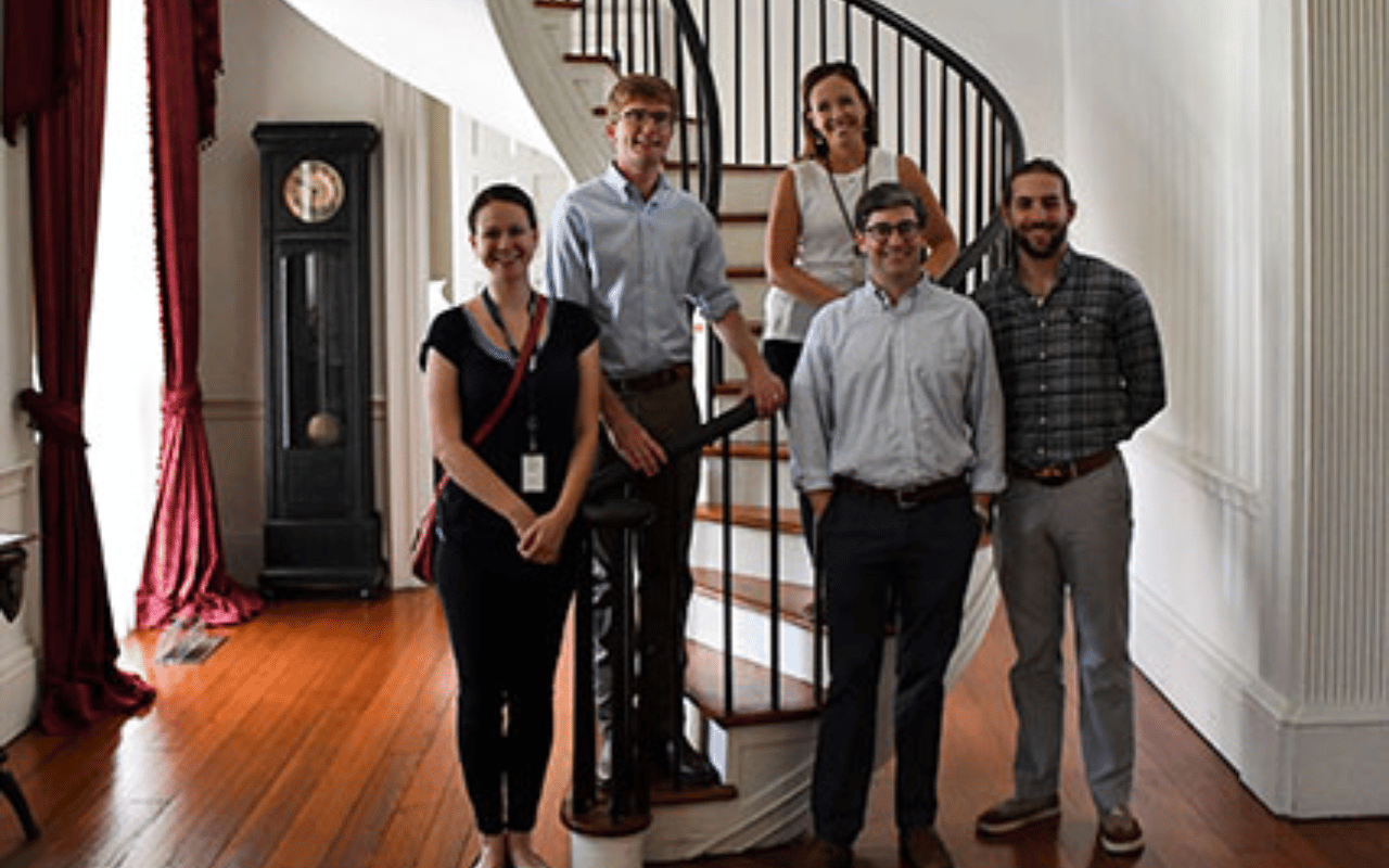 A group of UGA CED alumni at a project in Mississippi.