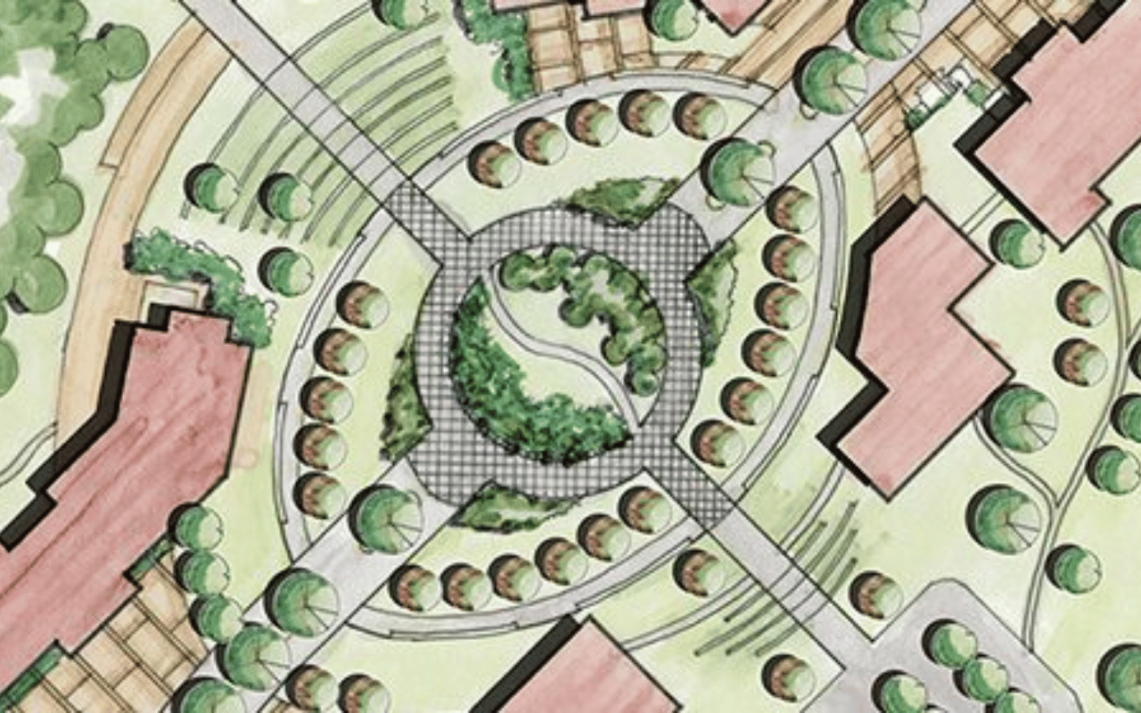 Design for a proposed research park.