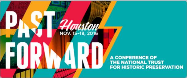 Banner graphic for the 2016 Past Forward Conference in Houston.