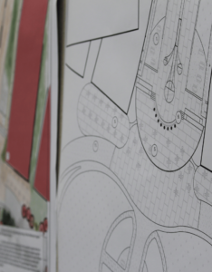 Various planning sketches and designs from the UGA CED.