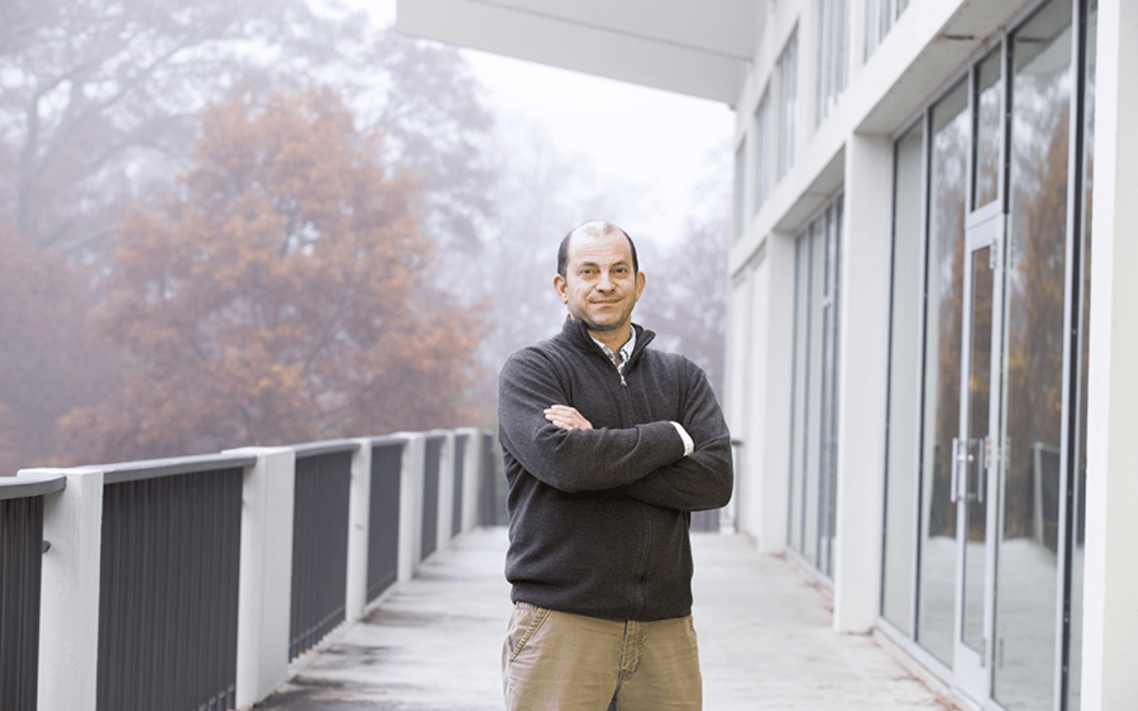 Portrait of Stephen Ramos standing outside