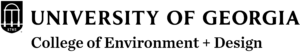 University of Georgia logo in black and white with the Arch emblem and the founding year 1785. The text “UNIVERSITY OF GEORGIA” appears in uppercase serif font.