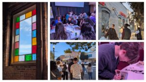 Photo collage of UGA students participating in CCDP design charrettes.