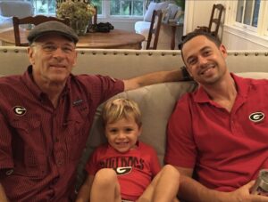 Photo of UGA alumnus Russ Seamon, BLA ’03, with his family.