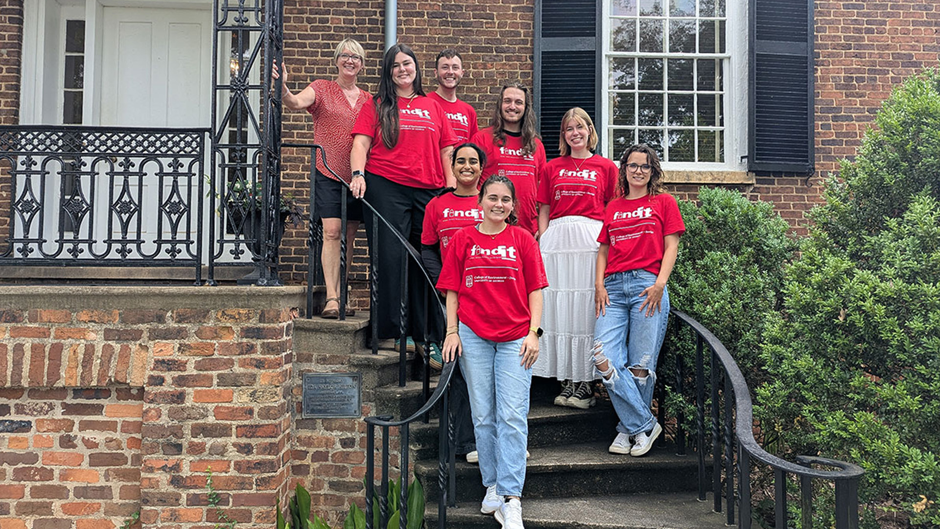 Banner image of FindIt students with Director Jennifer Lewis